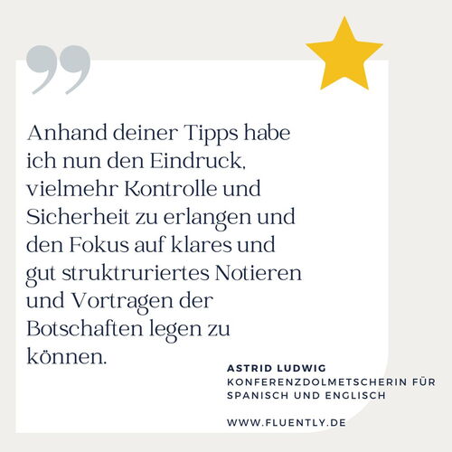 Erfahrungsbericht zur Notizentechnik Lernplattform im Dolmetschen