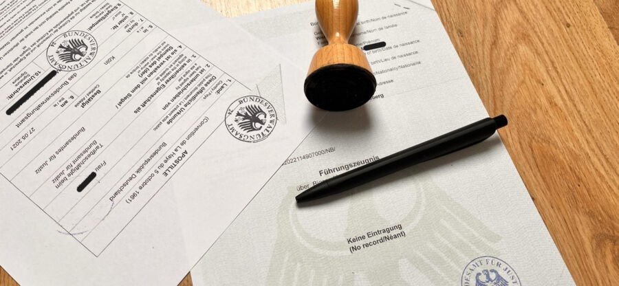 Führungszeugnis des Bundesamts für Justiz