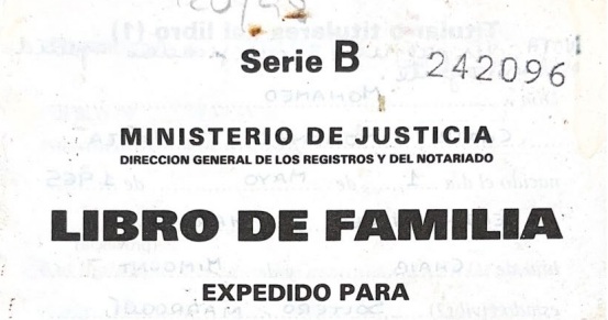 Spanisches Familienbuch